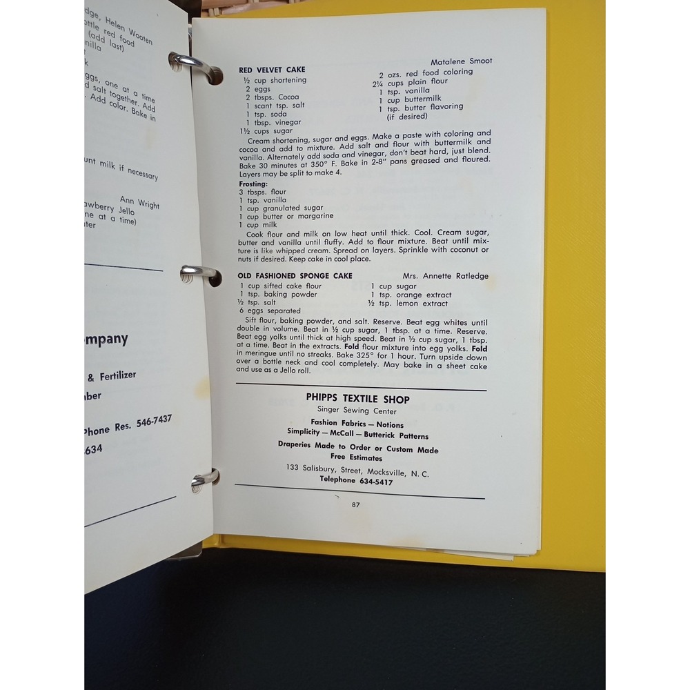 Rural Ladies Booster Club Cookbook‎ 1972 Sheffield Calahaln Community NC - Picture 10 of 13